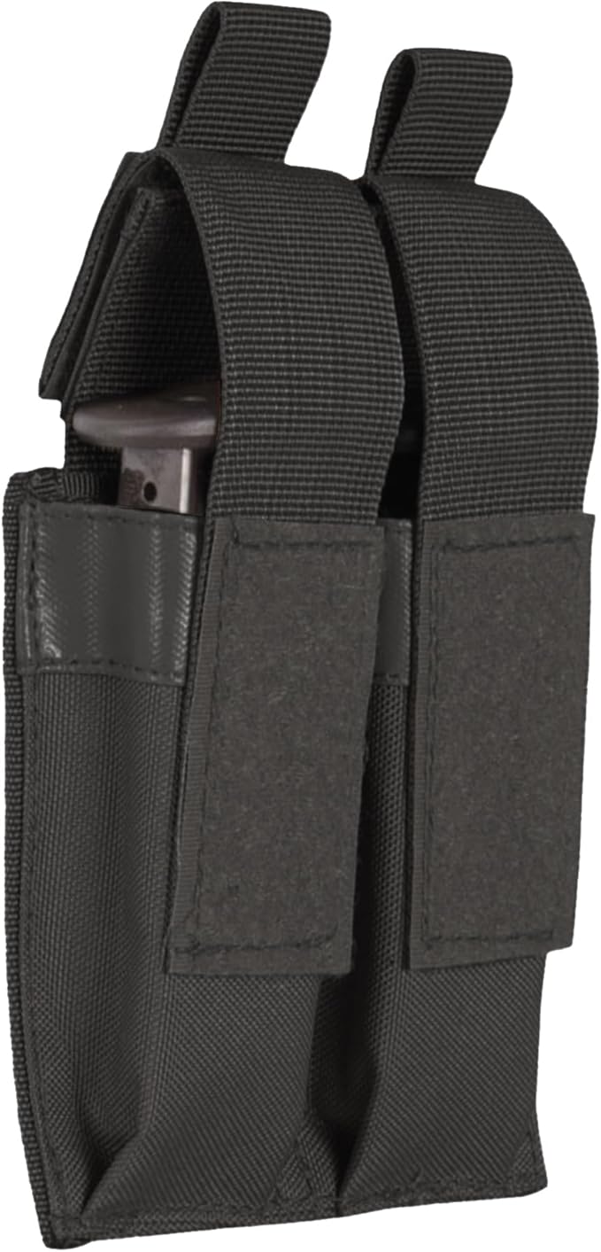 Fox Outdoor Products Pistol Quick Deploy Dual Mag Pouch Black