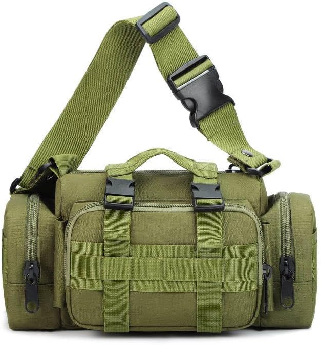 Outdoor Sports Hiking Pack Range Bag Molle Camouflage Tactical Camera Gear Bag - Green