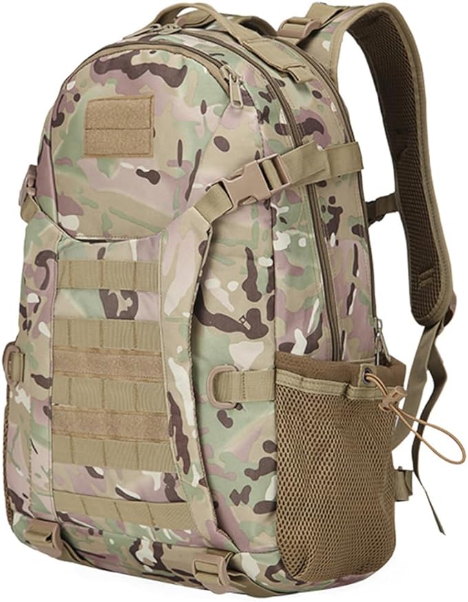 Tactical Backpack for Men Day Pack Molle Military Rucksack Waterproof 35L EDC Bag for Fishing Hiking Hunting (CP)