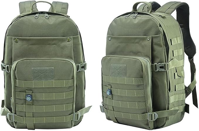 41L Military Tactical Backpack For Men Camping Hiking Trekking Daypack Rucksack Bag MOLLE 3 Day Assault Pack (Military Green)