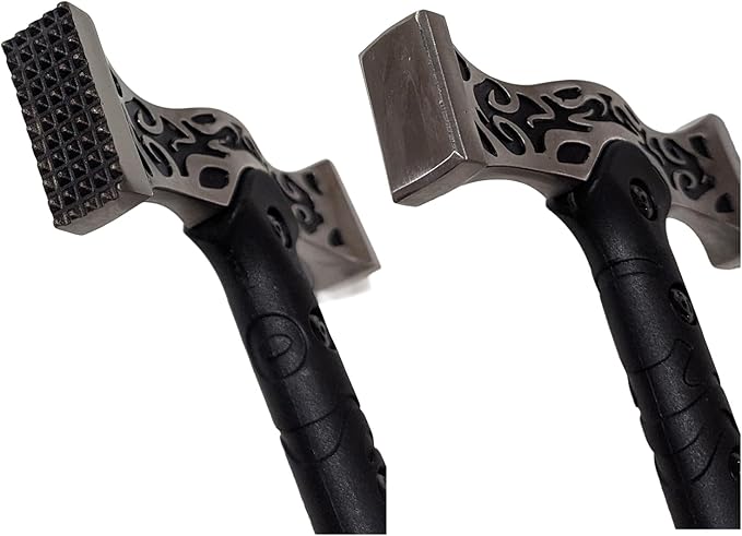 NLX Outdoor Heavy Duty Multi-Tools with Axe Pike and Hammer. Carbon Steel Tool Head and ABS Handle for Camping Hiking and Outdoor Purpose (Hammers)