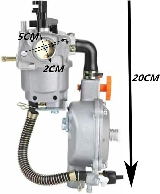 Conversion KitCompatible for Petrol Generator 2-5KW to Use Methane CNG/Propane LPG Gas Zero Pressure Regulator Carburetor Dual-Fuel LPG NG