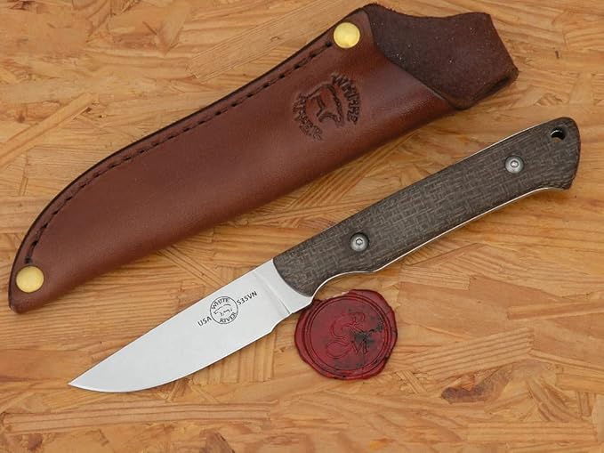 White River Small Game Natural Burlap Micarta Handle