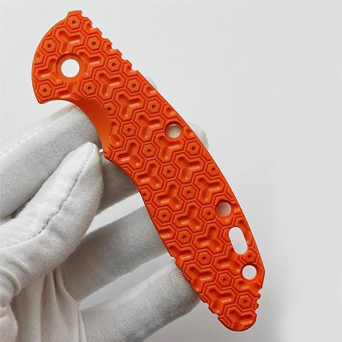 1 Piece Custom G10 Scales Handle Fits for Rick Hinderer XM18 3.5 CNC Handle patch DIY Making Accessory(Orange)
