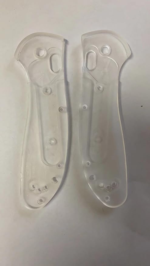 AYULL 1 Pair Acrylic Scales Handle Fits for Griptilian 550 551 Custom Clear Handle Patch Replacement Accessory