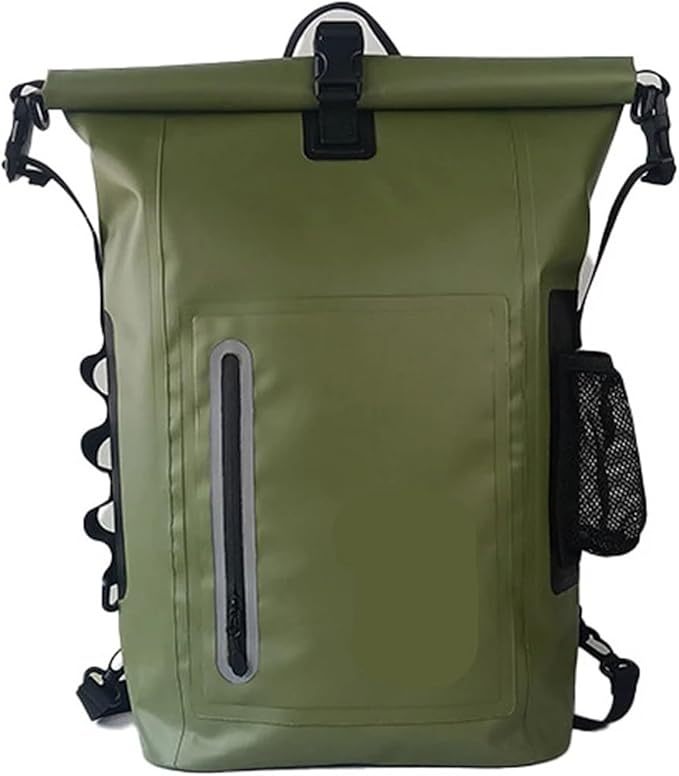 Waterproof Kayak Dry Bag Drift Swimming Backpack Large River Trekking Shoulder Beach Diving Dry Rafting Canoeing PVC Camping Bag(Green)