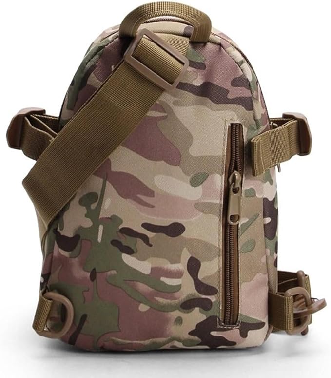 Outdoor Tactical Backpack Chest Sling Bag Military Sport Bag Pack Sling Shoulder Backpack Daypack (CP Camouflage)