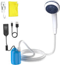 Portable 12V High Pressure Camp Shower Pump Compatible with Car Lighter Plug&ampPD fast charging portable power banks by USB-COutdoor Shower for CampingRV (Blue-USB-C(Connect to your PD power bank)