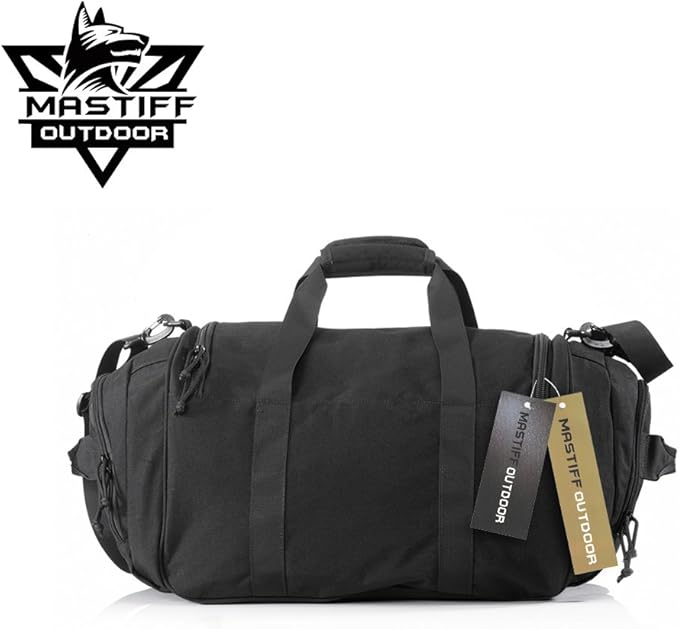 Tactical Duffel Bag Pro 1000D Nylon MOLLE Military Gear Pack BK