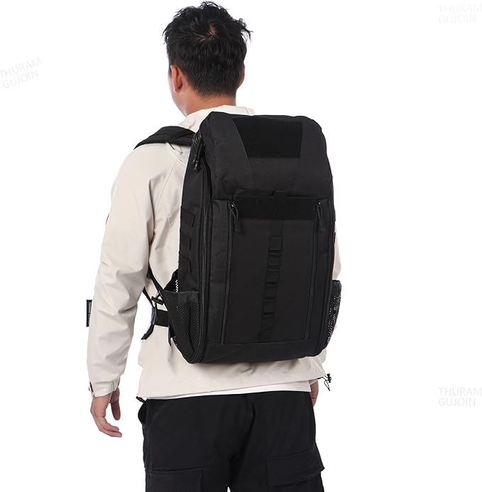 40L Waterproof Tactical Medical Backpack First Aid Bag for Hiking Trekking Hunting Fishing Camping Outdoor Sports (Black)
