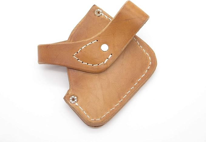 3.125 Blade Leather Camp Axe Hatchet Camping Fixed Knife Sheath