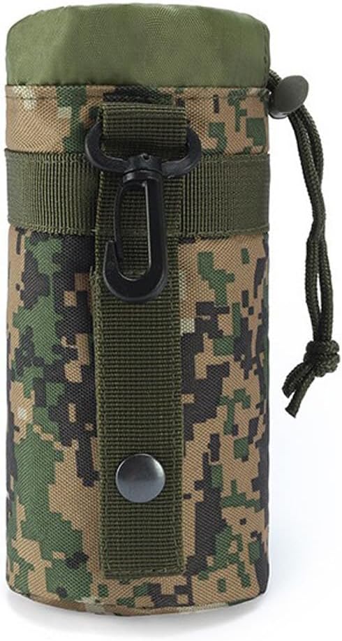 Water Bottle Holder Tactical Water Bottle Pouches Water Bottle Sleeve Bag for Backpack with D-Ring Hook