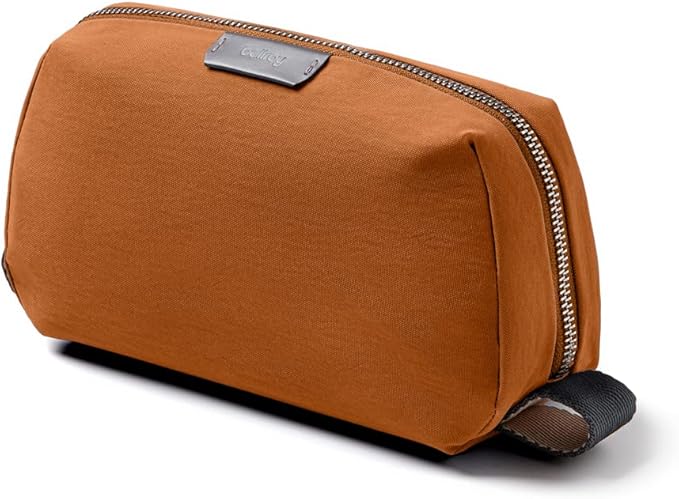Bellroy Toiletry Kit (Unisex Toiletry Bag Zipper Closure Water-Resistant Lining Toothbrush Sleeve with Magnetic Closure Internal Mesh Pocket Organization) -Bronze