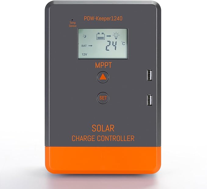 40amp Solar Charge Controller mppt 12V 24V AUTO Solar Regulator w/LCD Display for Lead-Acid Lithium Input 60~960W 100V Solar Power MPPT 40a Charger