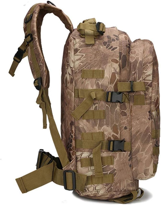 Outdoor Sports Pack Hiking Bag Tactical Rucksack Camo Knapsack Combat Camouflage Tactical 30L Molle 3D Backpack - DW