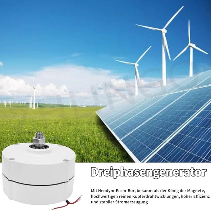 3000W 5000W 6000W 8000W 9000W 10000W Permanent Magnet Generator 12V 24V 48V Wind Turbine Generator Windmill Exercise Bike Hydro Turbine Electric Motor DIY Your Own Horizontal Wind Turbine12V-3000W