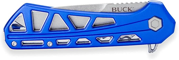 Buck Knives 812 Trace Partially-Serrated Pocket Knife Blue