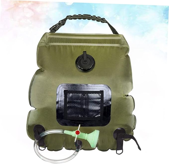 Toddmomy Solar Shower Bag Portable Camping Shower Nozzle for Outdoor Hiking Beach and to Use Design Temperature Display for Picnics and Fishing
