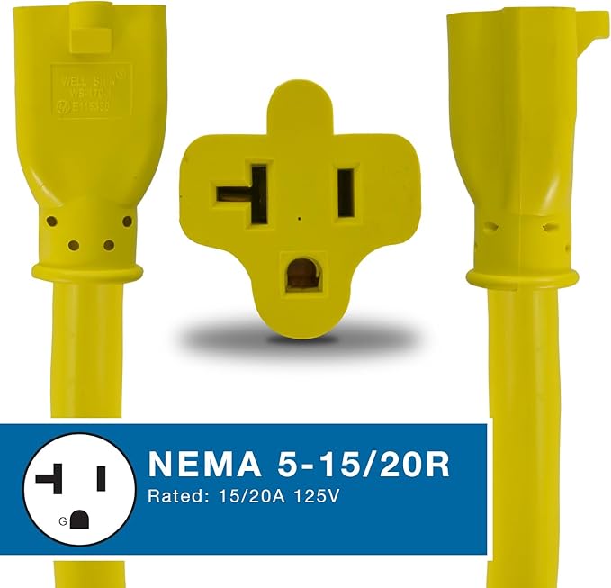 Conntek 14963: 50 Amps 14-50P to TT-30R &amp 5-15/20R Y-Adapter
