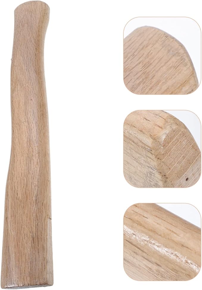 GANAZONO 1set Wooden Hatchet Handle Replacement Beech for Woodworking Carpentry and Outdoor Use Smooth for Comfortable Grip