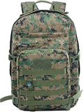41L Military Tactical Backpack For Men Camping Hiking Trekking Daypack Rucksack Bag MOLLE 3 Day Assault Pack (Jungle Digital)