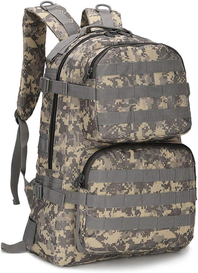 Outdoor Sports Pack Hiking Bag Tactical Rucksack Camo Knapsack Combat Camouflage Tactical 45L Molle Backpack