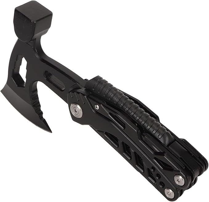 Multifunctional Hammer Axe Bottle Opener Compact Multifunctional Axe Portable Ergonomic Handle Labour-Saving with Whistle for Survival Hiking