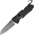 Hogue Trauma ABLE Lock First Response Tool 3.40 Bohler N680 Stonewashed Sheepsfoot Blade Peel-Ply Black G10 Handles w/ Strap Cutter &amp Glass Breaker AXIS/Crossbar Lock - 34776