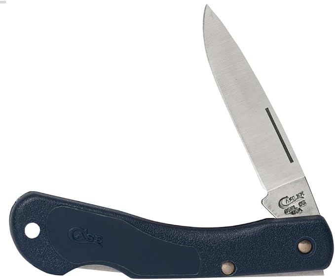Case XX WR POCKET KNIFE BLUE HANDLED MINI-BLACKHORN ITEM 2392 LENGTH CLOSED 3 1/8 INCH (LT1059L SS)