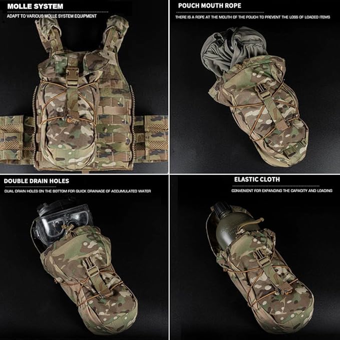 Tactical GP Pouch Molle Bag Suite General Purpose Pack Hunting Airsoft Vest Belt Waist Bag Gear