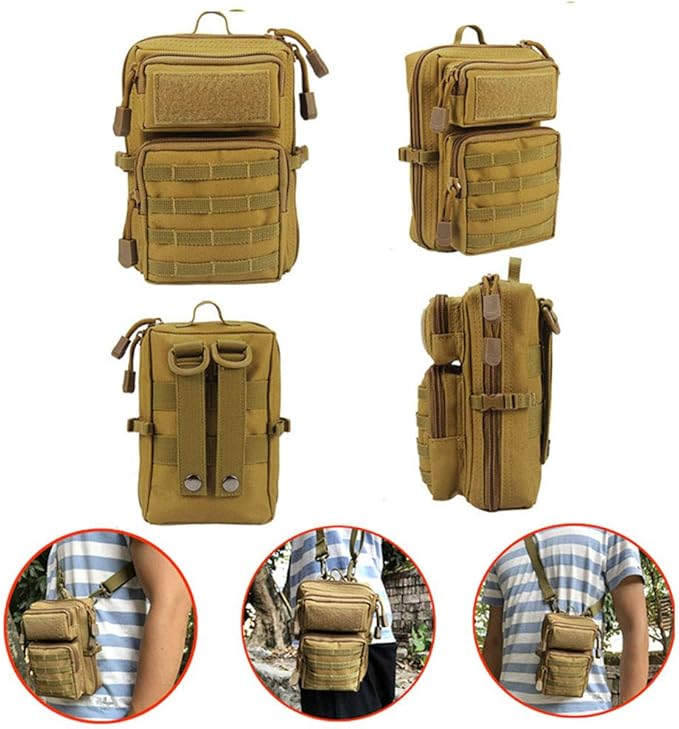 Outdoor Sports Hiking Sling Pack Camouflage Tactical Molle Shoulder Bag