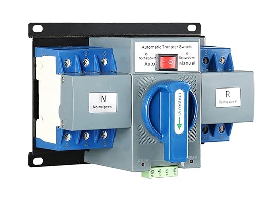 JONASC 110V 63A 3P Dual Power Automatic Transfer Switch Generator Changeover Switch 50Hz/60Hz