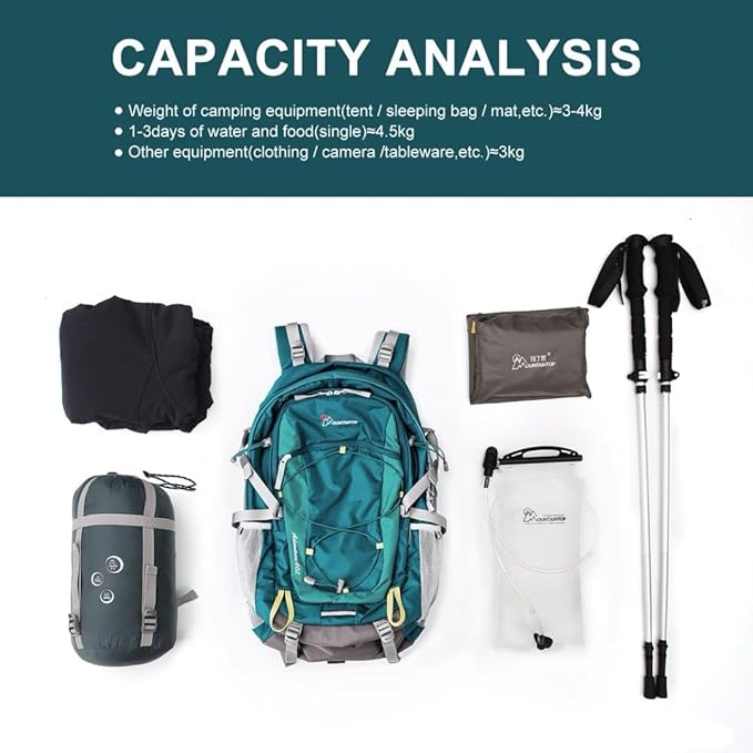 MOUNTAINTOP 25L/40L Hiking BackpackLightweight Travel Backpack for Men Women Outdoor Backpacking Camping
