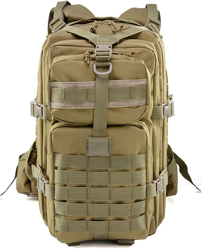 Outdoor Sports Pack Hiking Bag Tactical Rucksack Camo Knapsack Combat Camouflage Tactical Molle 40L Backpack - Green