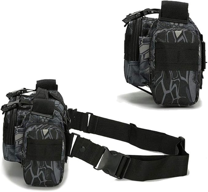 Outdoor Sports Hiking Pack Range Bag Molle Camouflage Tactical Camera Gear Bag - A-TACS FG