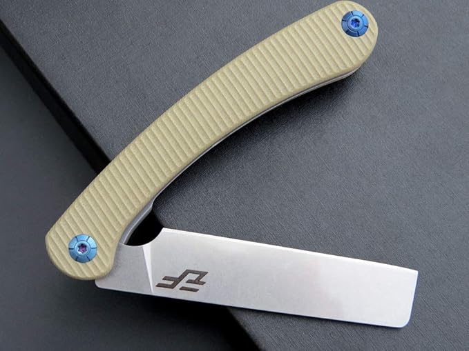 Eafengrow EF939 Folding Pocket Knife with D2 Steel Blade G10 Handle EDC Pocket Folding Knife for Camping Survival and Outdoor (Desert)