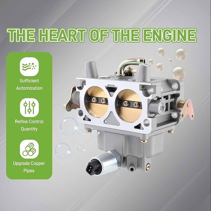 0K1588 RV Two-Barrel Generator Carburetor for 0F9035 0G4612 0K1588 + 90mm High Capacity Extended Duty Oil Filter 070185E for 0K06950SRV Generac