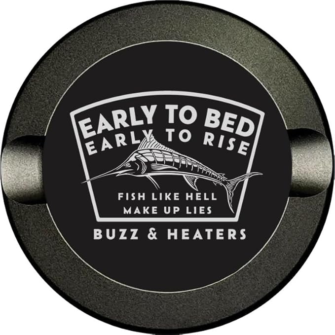 Buzz &amp Heaters Metal Container for Zyn | Metal Holder for Zyn |Metal Can for Zyn | Metal Container for Zyn Gift for Him | Metal Case for Zyn | Subdued Fishing Containers for Zyn | Early To Rise