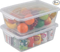 2-Pack 16 Quart Plastic Storage Box Bin with Lid Clear Latching Storage Bin