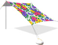 Beach Canopy with Windproof Ropes &amp Sandbags Beach Tent Sun Shade Sun Shelter for Camping Trips Fishing Backyard Fun or Picnics Bouquets