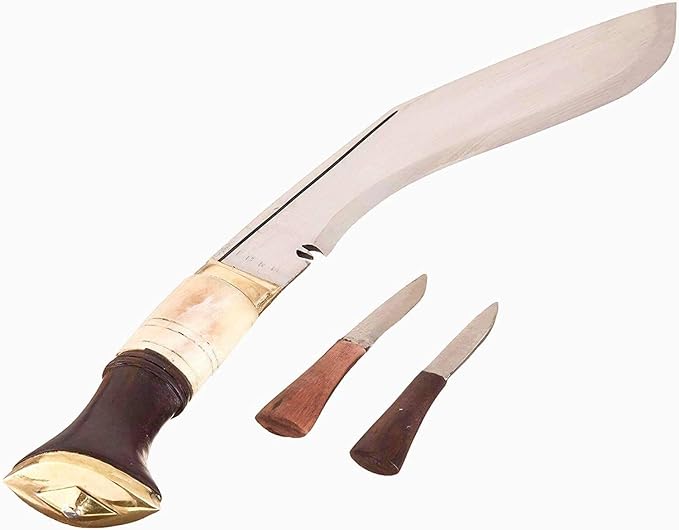 13 Traditional Service No.1 Kukri Khukuri Hand-Forged Knife High Carbon Steel Nepal Knives