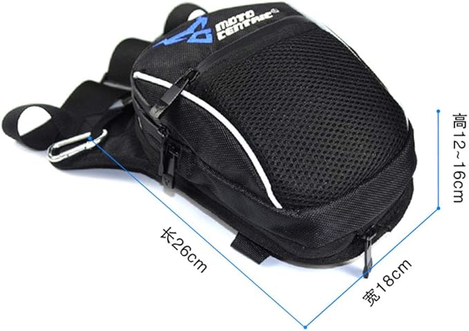 Hebetag Cycling Leg Bag Motorcycle Sports Waist Pack Outdoor Travel Hiking Riding Tactical Walking Thigh Drop Bum Hip Fanny Belt Pouch Cell/Mobile Phone Purse