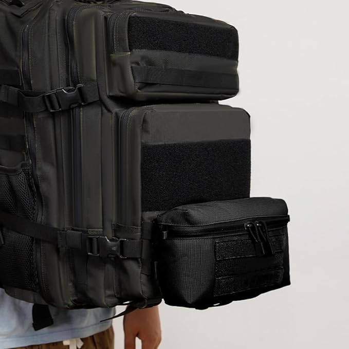 Tactical Molle Admin Pouch Waterproof Utility Tool Pouch Gadget Storage Bag with Hook&ampLoop Fastener for Backpacks ﻿