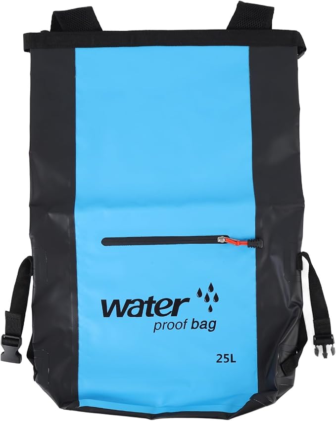 RiToEasysports Dry Bag25L Roll Top Backpack Sack Floating Drybag for Kayaking Rafting BoatingSwimming (Blue)