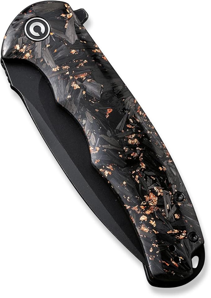 CIVIVI Folding Pocket Knife- Praxis Flipper Liner Lock Knife 3.75 Black Stonewashed Blade Reversible Clip for EDC Outdoor Use C803I