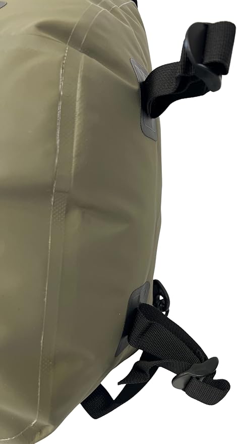 Sling Pack Fully Waterproof Dry Bag - Airtight Scentproof Submersible for Fly Fishing Hiking Hunting Camping Kayaking Paddle Boarding &amp Daily Use Green
