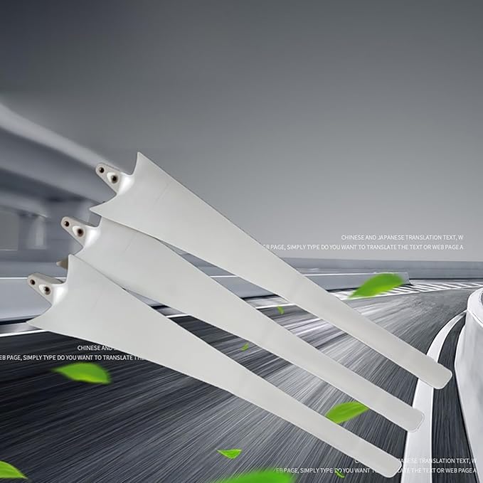 3-Blade Wind Turbine Blades 550mm-900mm Horizontal Axis Wind Turbine Blades High Strength Nylon Fiber Blade Wind Turbine Blades Wind Turbine Accessories Easy to Use Easy to Install800mm