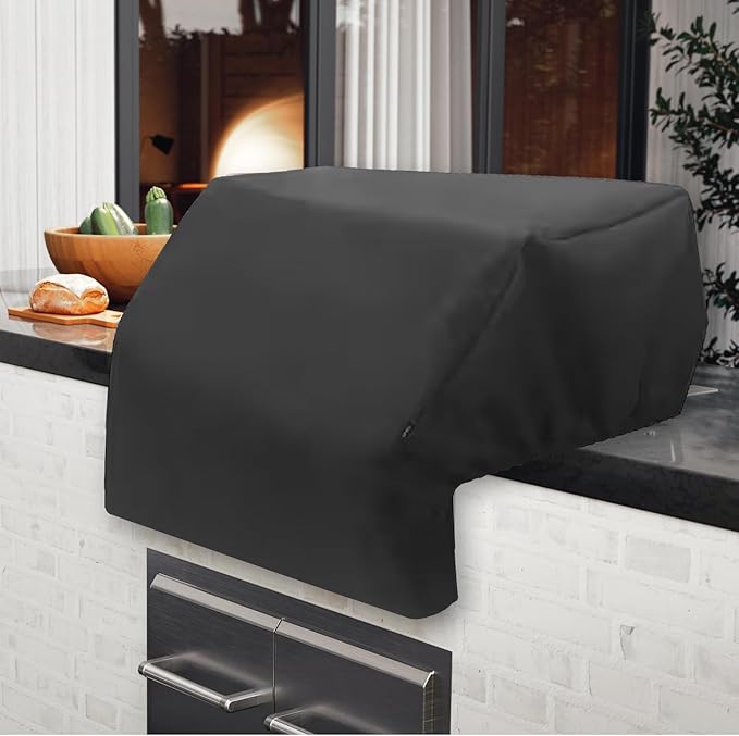 SPIRE 6-Burner Built-in Grill Top Cover Polyester PVC Blend Designed for Spire Built-in Grill 740-0781P and KitchenAid 740-0781 Water Repellent Elastic Fit 39D x 25.4W x 22.5H - 700-0781P