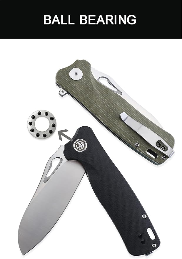 Petrified fish PF868 Bunta3.35 D2 Satin Blade146g G10 Handle Flipper Folding knife (Gray G10 Satin)