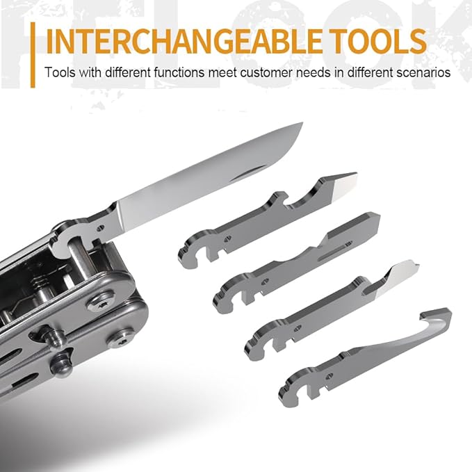 Roxon S804 Flex Multi tool Open-Source Modular Design and Customizable Multitool for Everyday Carry (EDC) Hobbies &amp Outdoors